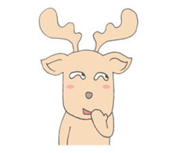 Happy Gay Deer sticker #889605