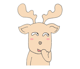 Happy Gay Deer sticker #889605