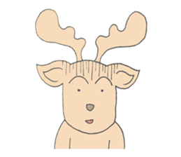 Happy Gay Deer sticker #889607