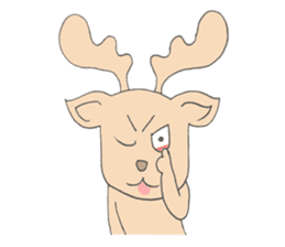 Happy Gay Deer sticker #889608
