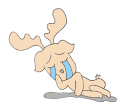 Happy Gay Deer sticker #889609