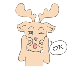 Happy Gay Deer sticker #889611