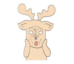 Happy Gay Deer sticker #889616