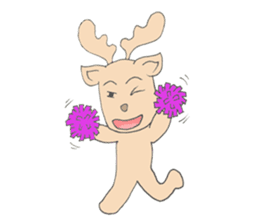 Happy Gay Deer sticker #889619