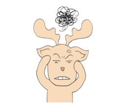 Happy Gay Deer sticker #889623