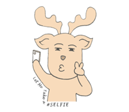 Happy Gay Deer sticker #889625