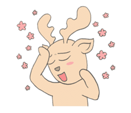 Happy Gay Deer sticker #889627