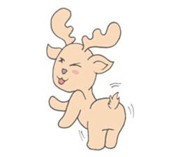 Happy Gay Deer sticker #889628