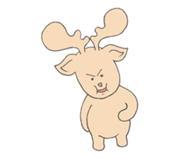 Happy Gay Deer sticker #889631