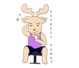 Happy Gay Deer sticker #889633