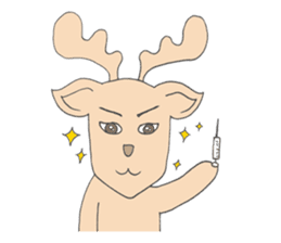 Happy Gay Deer sticker #889636