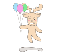 Happy Gay Deer sticker #889637