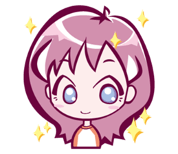 lovely girl sticker #890040