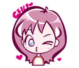 lovely girl sticker #890041