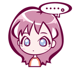 lovely girl sticker #890044