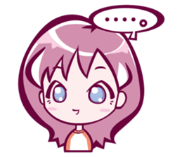 lovely girl sticker #890045