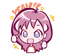 lovely girl sticker #890049