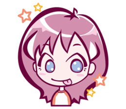 lovely girl sticker #890050