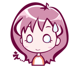 lovely girl sticker #890063