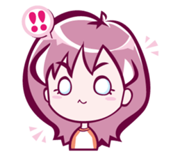 lovely girl sticker #890065