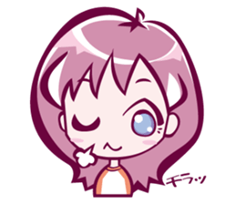 lovely girl sticker #890067