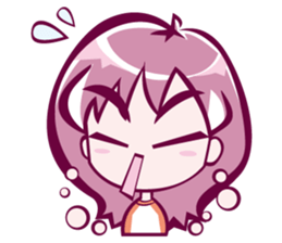 lovely girl sticker #890072