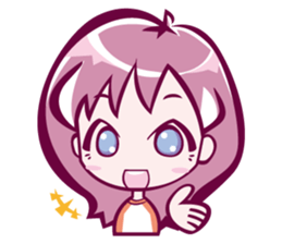 lovely girl sticker #890076