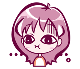 lovely girl sticker #890077