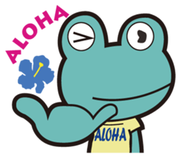 ALOHA FROG sticker #890199