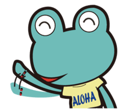 ALOHA FROG sticker #890200