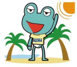 ALOHA FROG sticker #890201