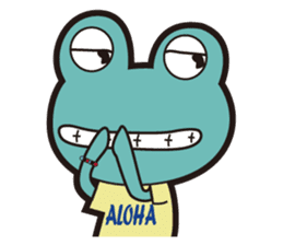 ALOHA FROG sticker #890206