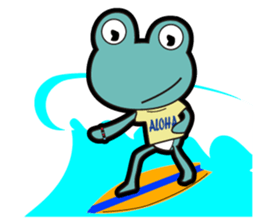 ALOHA FROG sticker #890231