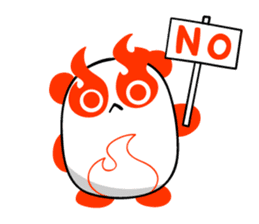 BURNING PANDA-CHAN sticker #890300