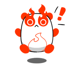 BURNING PANDA-CHAN sticker #890317