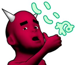 Daemon Friends - Red & Blue sticker #890920