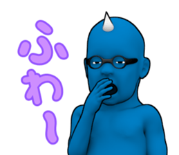 Daemon Friends - Red & Blue sticker #890937