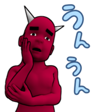 Daemon Friends - Red & Blue sticker #890941