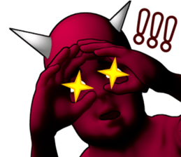 Daemon Friends - Red & Blue sticker #890946