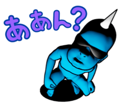 Daemon Friends - Red & Blue sticker #890951