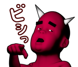 Daemon Friends - Red & Blue sticker #890955