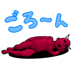 Daemon Friends - Red & Blue sticker #890958