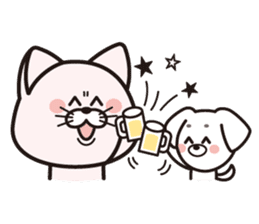 The happy life of cat, HATCH & dog, YUYU sticker #891131