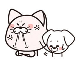 The happy life of cat, HATCH & dog, YUYU sticker #891149