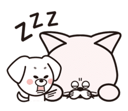 The happy life of cat, HATCH & dog, YUYU sticker #891156