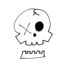 skull Sticker sticker #891750