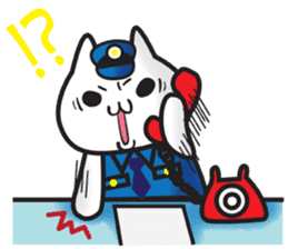 Nyanko Police sticker #891799