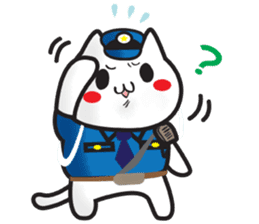 Nyanko Police sticker #891801