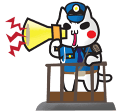 Nyanko Police sticker #891818