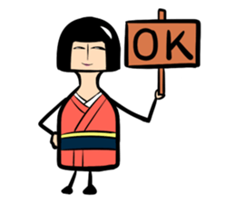 Limbless wooden doll "Rin"(English) sticker #892481